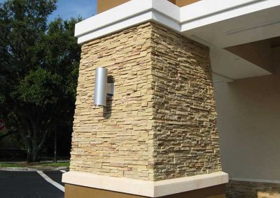 After - All stone corners and flat pieces are an exact match and blended flawlessly to the rest of the correct color flats