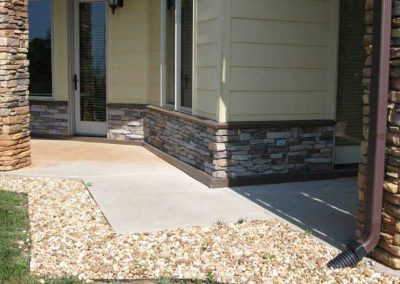 pressure washed cultured stone how to fix