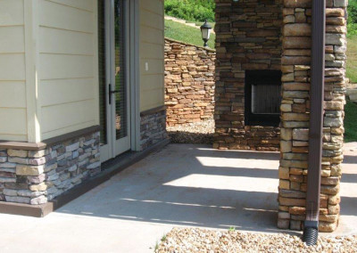 how to recolor pressure washed stone veneer