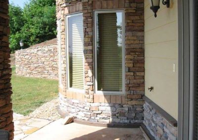 how to recolor pressure washed stone veneer