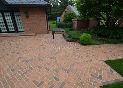mismatched mortar brick pavers
