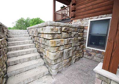 custom redi-rock retaining wall