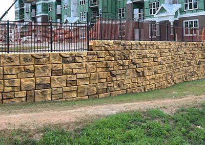 redi-rock retaining wall project