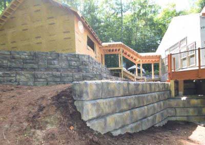 After Matching A New Redi-Rock Wall to An Existing Redi-Rock Wall